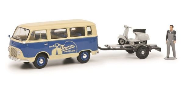 SCH3200 - FORD FK1000 beige con rimorchio Vespa e minifigure - 1