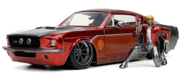 JAD32915 - FORD Mustang Shelby GT500 con figura di STAR LORD Guardiani della Galassia 1967 - 1