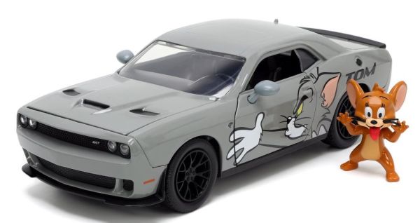 JAD33722 - DODGE Challenger Hellcat TOM & JERRY con figura JERRY 2015 - 1