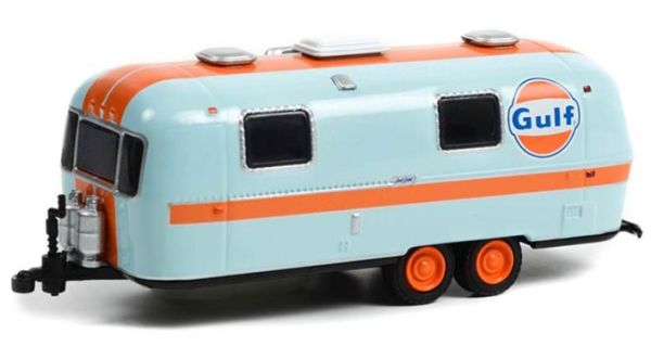 GREEN34120-B - Caravan Airstream 2 assi 1971 GULF della serie HITCHED Case in blister - 1