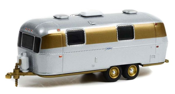 GREEN34120-C - Caravan Airstream 2 assi 1972 Oro e argento della serie HITCHED Homes in blister - 1