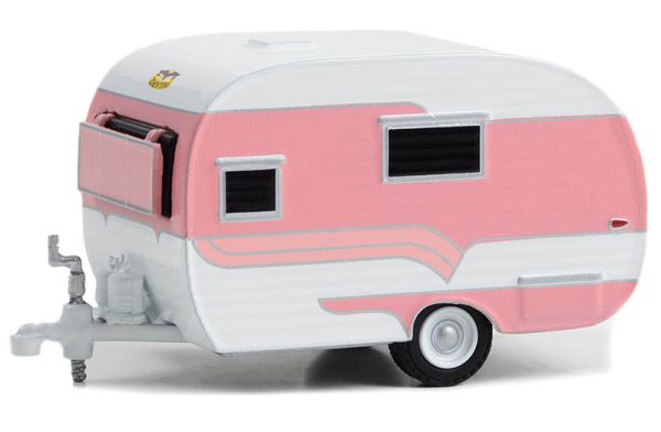 GREEN34140-A - Caravan Catolac Deville 1958 rosa e bianco della serie HITCHED HOMES in blister - 1