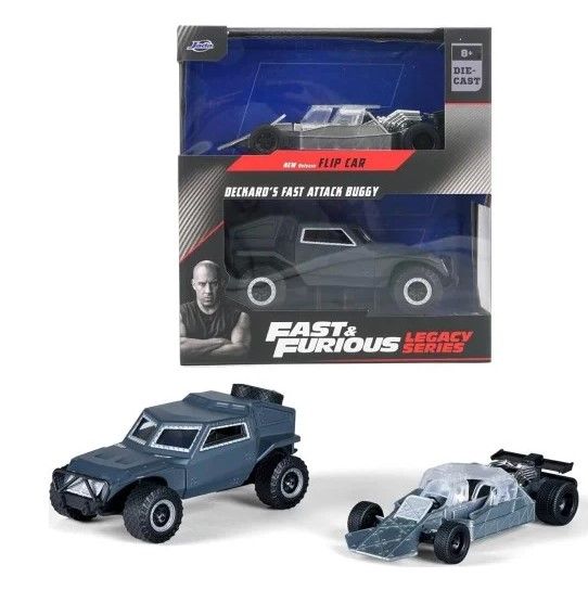 JAD34253 - 2 veicoli Fast & Furious - Flip Car e Buggy - 1