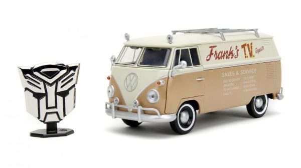 JAD34264 - Maggiolino VOLKSWAGEN BUS beige con distintivo TRANSFORMERS - 1