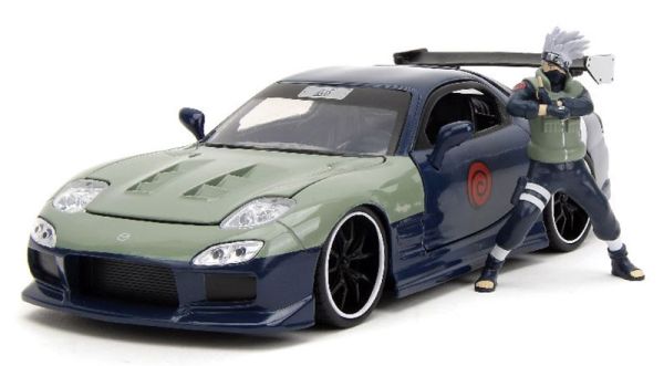 JAD34370 - MAZDA RX-7 con figura di Kakashi blu 1995 NARUTO - 1