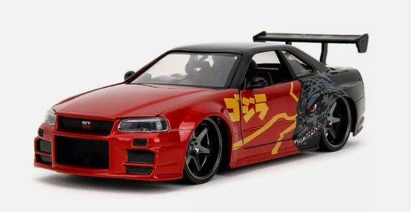 JAD35133 - NISSAN Skyline GT-R 2002 rosso e nero - GODZILLA - 1