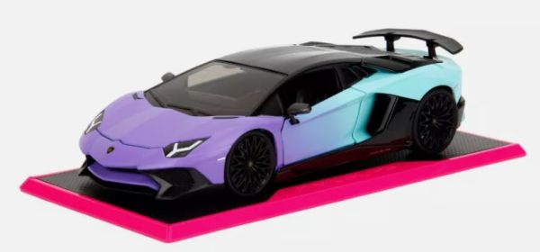 JAD35199 - LAMBORGHINI Aventador blu e viola - PINK SLIPS - 1