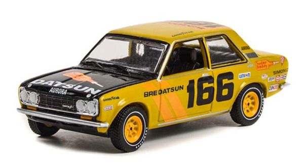 GREEN35230-B - 1973 DATSUN 510 4 porte #166 della serie ALL-TERRAIN in blister - 1