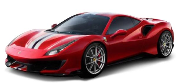 BUR36052RO - FERRARI 488 Pista Rosso e Bianco - 1