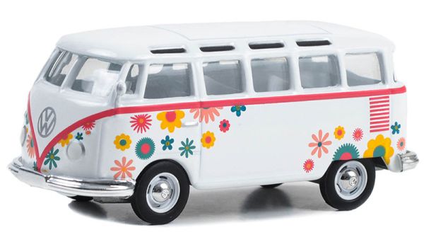 GREEN36080-B - VOLKSWAGEN tipo 2 samba bus 1964 - Auto in blister della serie CLUB V-DUB - 1