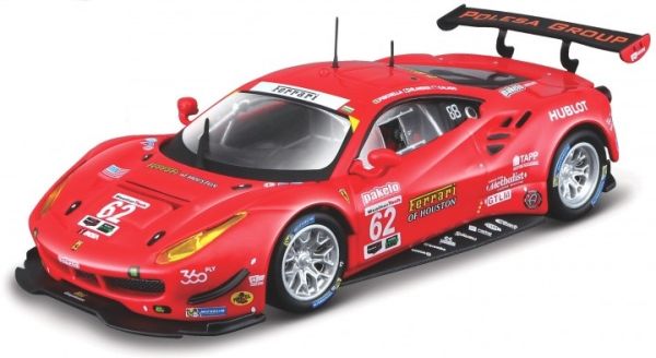 BUR36301RO - FERRARI 488 GTE #62 2017 Rosso - 1