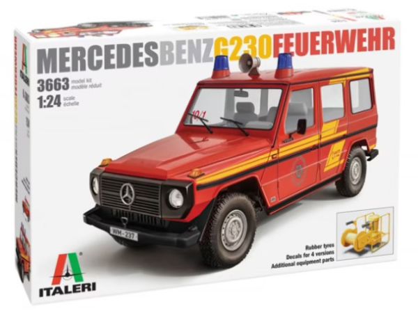 ITA3663 - MERCEDES G230 Pompiere da assemblare e dipingere - 1