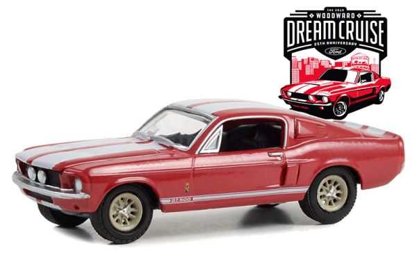 GREEN37280-F - 1967 SHELBY GT-500 Rosso della serie WOODWARD DREAM CRUISE in blister - 1