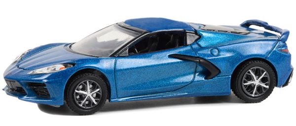 GREEN37290-E - CHEVROLET Corvette Stingray 2LT 2020 blu della serie BARRETT JACKSON in confezione blisterata - 1