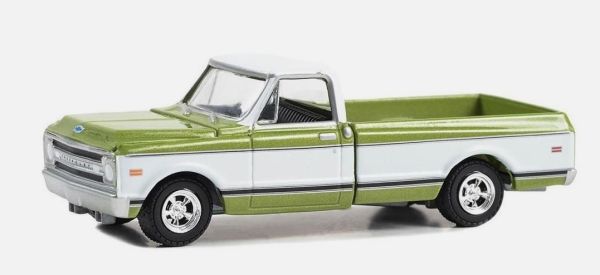 GREEN37300-C - 1972 CHEVROLET C-10 Custom della serie 50° Anniversario BARRETT JACKSON in blister - 1