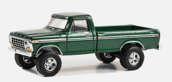 GREEN37300-D - 1979 FORD F-350 Custom della serie BARRETT JACKSON 50° anniversario, in blister - 1