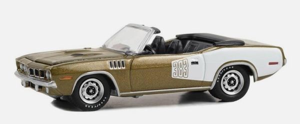 GREEN37300-E - PLYMOUTH Cuda Cabriolet del 1971 della serie 50° Anniversario BARRETT JACKSON in blister - 1