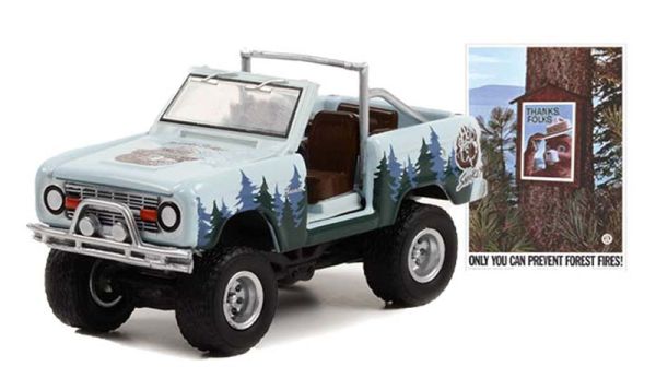 GREEN38020-C - 1967 FORD Bronco della serie SMOKEY BEAR in blister - 1