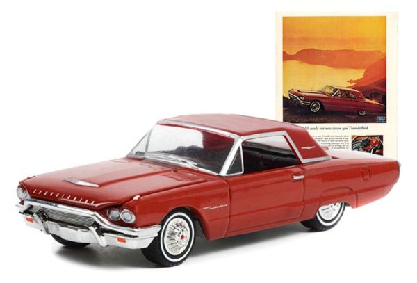 GREEN39100-B - FORD Thunderbird Hardtop 1964 rosso della serie VINTAGE AD CARS in blister - 1