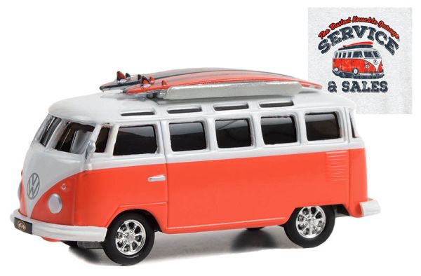 GREEN39120-D - VOLKSWAGEN Samba Bus 1964 rosso - 1