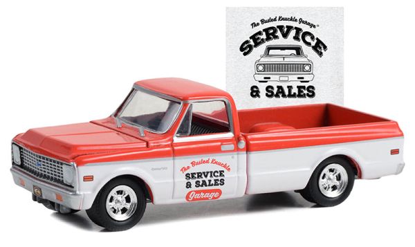 GREEN39120-F - CHEVROLET C-10 1972 rosso e bianco - 1