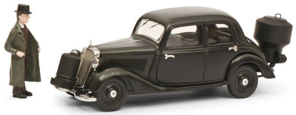 SCH2429 - MERCEDES BENZ 170 V nero Bruciatore di legno con figura - 1