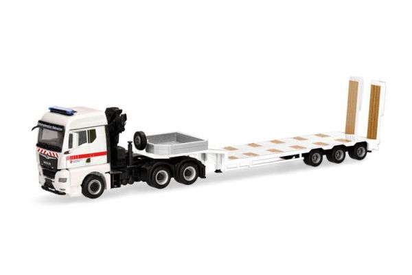 HER318297 - MAN TGX GM 6x4 con braccio e portapacchi ribassati 3 assi protezione civile della Bassa Sassonia - 1