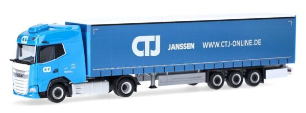 HER318495 - DAF XG 4x2 con rimorchio telaio 3 assi CTJ - JANSSEN - 1