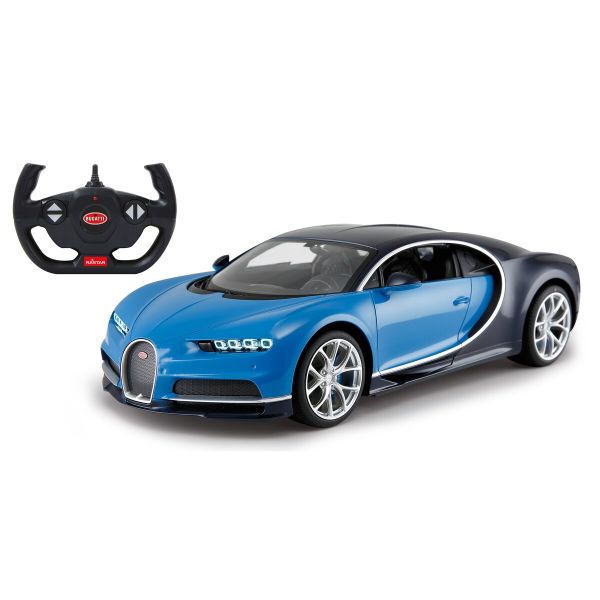 JAM405135 - Auto radiocomando BUGATTI Chiron blu e nera - 1