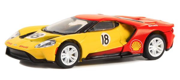 GREEN41125-E - 2019 FORD GT #18 della serie SHELL OIL Special Edition sotto blister - 1