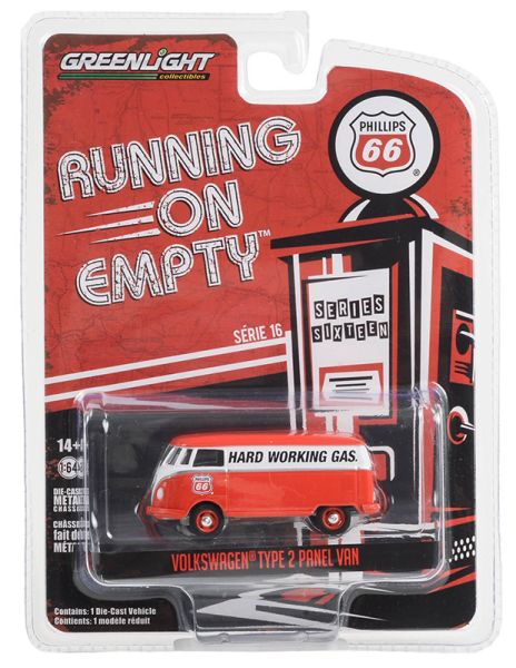 GREEN41160-F - VOLKSWAGEN Tipo 2 furgone - Phillips 66 della serie RUNNING ON EMPTY in blister - 1