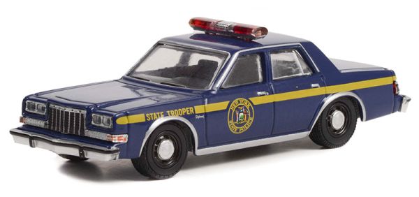 GREEN43000-A - 1985 DODGE Diplomat NEW YORK State Police della serie HOT PURSUIT in blister - 1