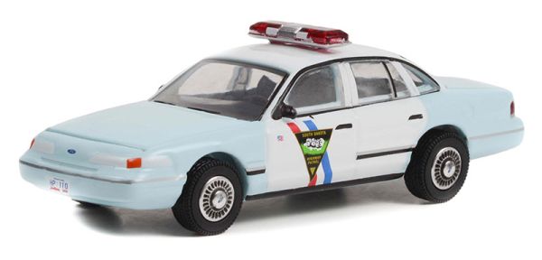 GREEN43000-B - 1992 FORD Crown Victoria Police Interceptor South Dakota della serie HOT PURSUIT, in confezione blister. - 1