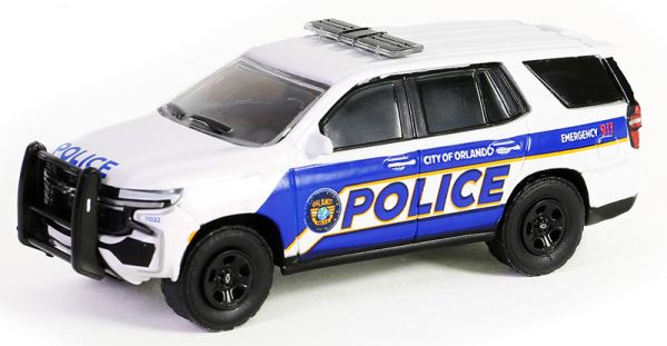 GREEN43030-E - CHEVROLET Tahoe Police Pursuit 2022 Orlando Police della serie HOT PURSUIT in blister - 1