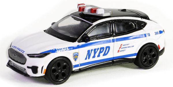 GREEN43030-F - FORD Mustang Mach-E GT 2022 Polizia di New York in blister della serie HOT PURSUIT - 1