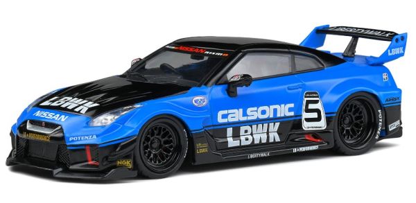 SOL4311202 - NISSAN GT-R (R35) LB Silhouette Calsonic Nero e blu - 1