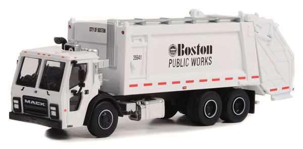 GREEN45160-C - Autocarro MACK LR 6x4 2020 BOSTON pubblico della serie S.D TRUCKS in blister - 1