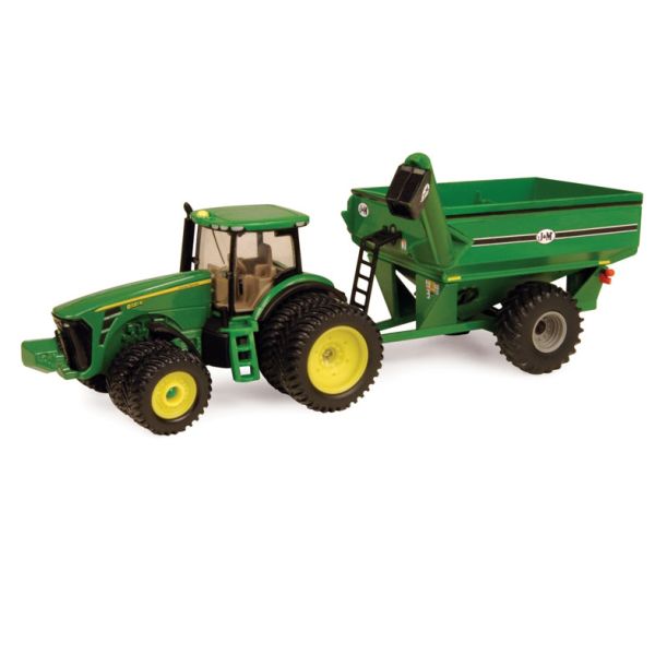 ERT45236 - JOHN DEERE 8320R ruote doppie con rimorchio per cereali - 1