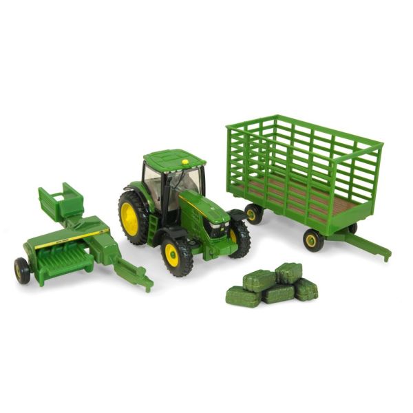 ERT45439 - Pacchetto fieno JOHN DEERE – Pressa 6210R 338 carrelli per balle e 6 balle quadrate piccole - 1