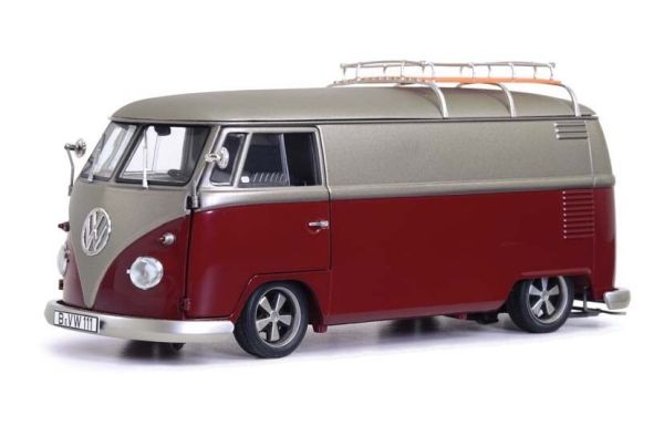 SCH00456 - VOLKSWAGEN T1b Lowrider rosso e grigio - 1