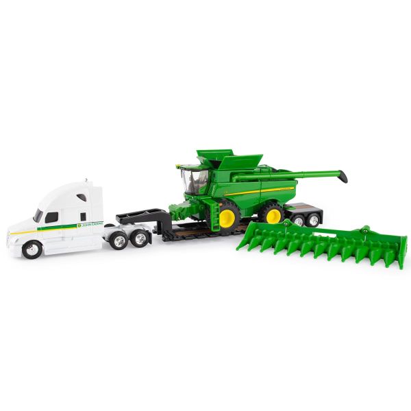 ERT45656 - FREIGHTLINER con portattrezzi e mietitrebbia JOHN DEERE S780 - 1