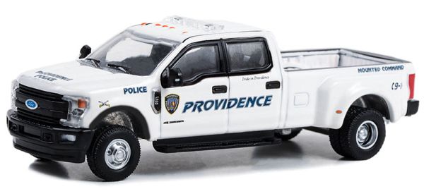 GREEN46120-E - 2018 FORD F-350 Polizia di Rhode Island DUALLY DRIVERS sotto blister - 1