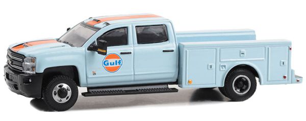 GREEN46130-C - CHEVROLET 3500 HD Dualy 2018 GULF Oil della serie DUALLY DRIVERS in blister - 1