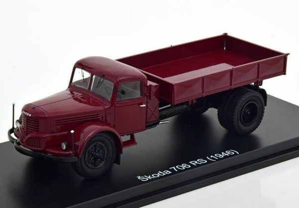 PRX47128 - SKODA 706 RS 4x2 wywrotka 1946 Bordeaux - 1