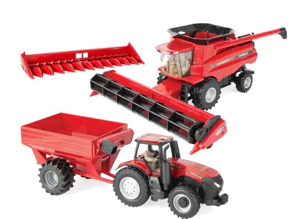 ERT47357 - Mietitrice CASE IH AFS 8230 con trattore Magnum 380 e rimorchio - 1