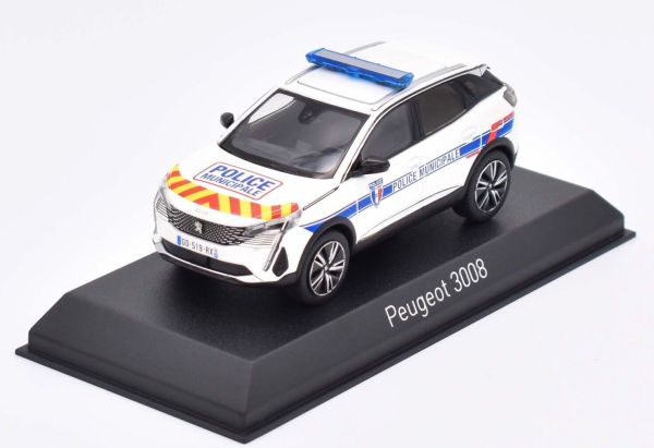 NOREV473949 - PEUGEOT 3008 2023 Polizia Municipale con strisce rosse e gialle - 1