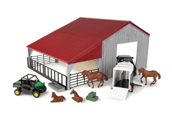 ERT47522 - Fienile JOHN DEERE con accessori - animali e alligatore - 1