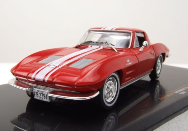 IXOCLC479N.22 - 1963 CHEVROLET Corvette stingray C2 rosso e bianco - 1