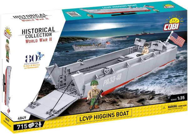 COB4849 - Barca LCVP Higgins – 80° anniversario – 715 pezzi - 1