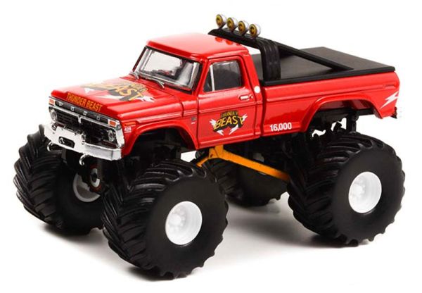 GREEN49110-B - 1976 FORD F-250 Monster Truck THUNDER BEAST della serie KINGS OF CRUNCH in blister - 1